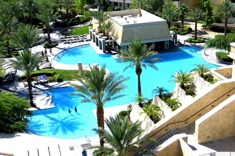 Aerial image of Cancun Resort in Las Vegas